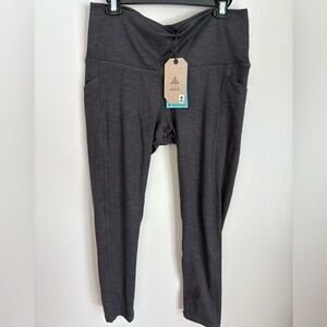 NWT prAna Becksa 7/8 Legging with Pockets - Black Heather - Size 1X